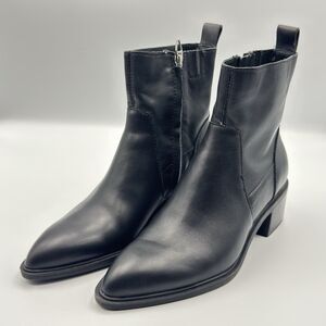 Women’s Dolce Vita Bryson Ankle Side Zip Booties Leather Upper Black Size 7 M